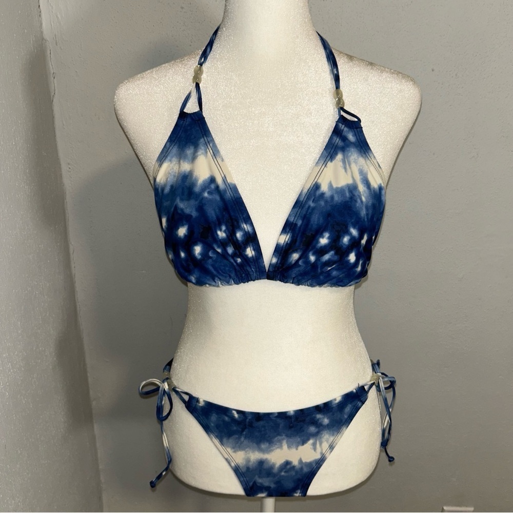 GAP Navy Tie-Dye Bikini